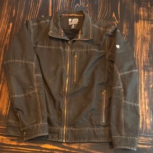 Kuhl Black Military Field Jacket Durable Outdoor Wear